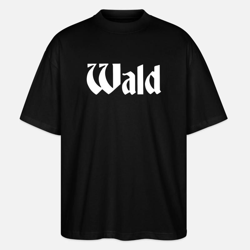 Wald - Stanley/Stella Oversized Unisex Bio T-Shirt Blaster 2.0 - Schwarz