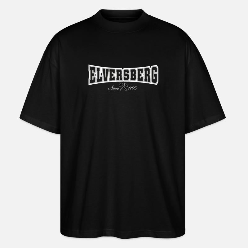 Elversberg  - Stanley/Stella Oversized Unisex Bio T-Shirt Blaster 2.0 - Schwarz