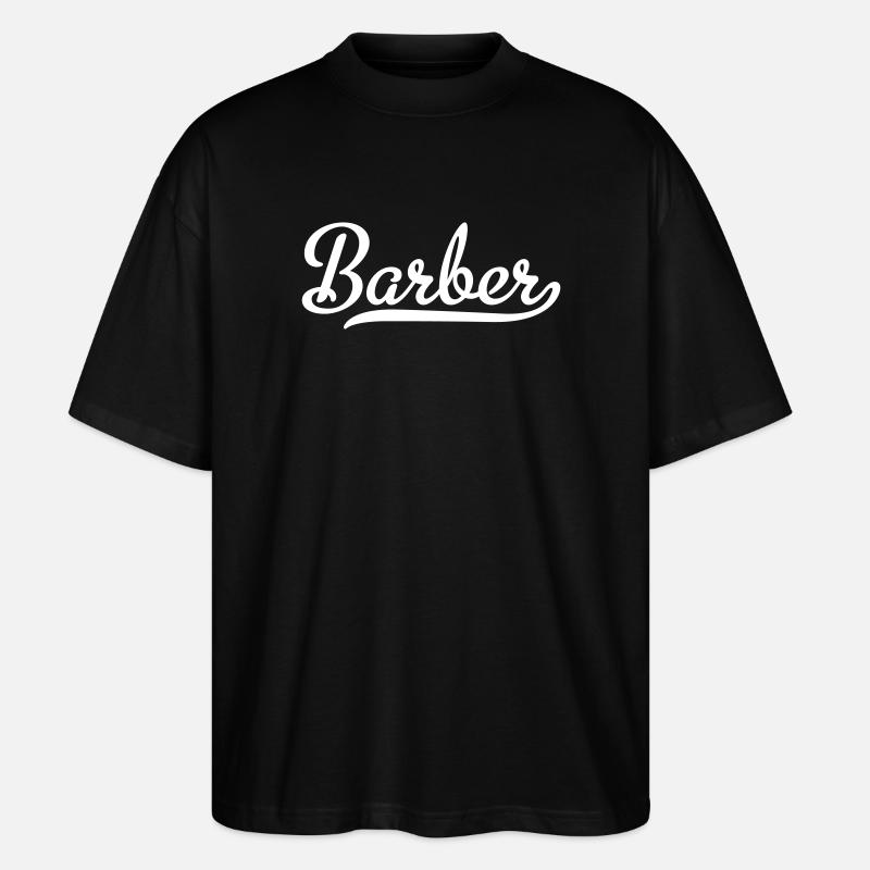 Barber - Stanley/Stella Oversized Unisex Organic T-shirt Blaster 2.0 - black
