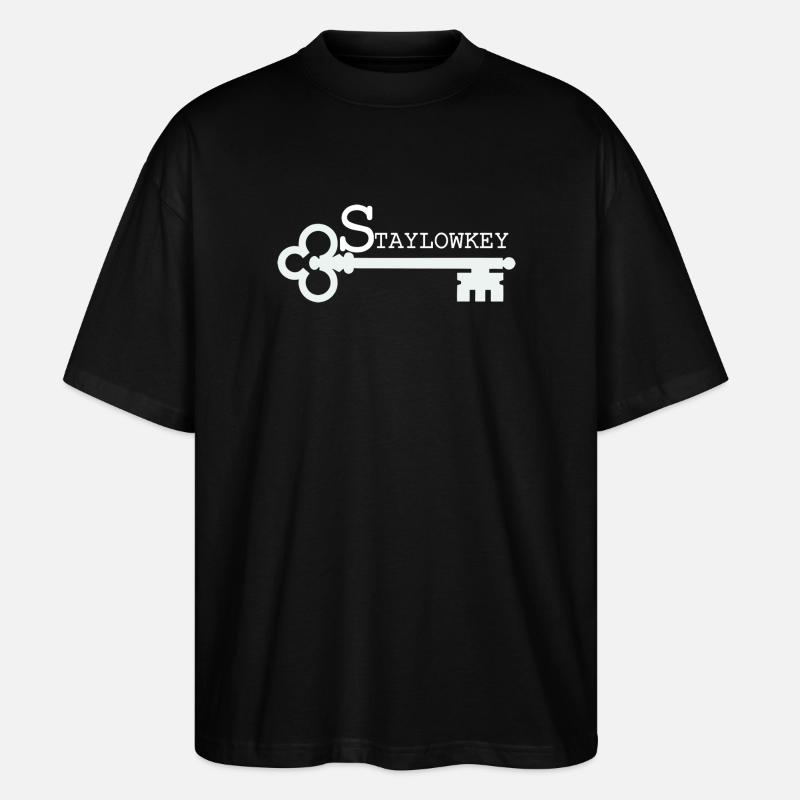 Stay Low Key Key Illustration - Stanley/Stella Oversized Unisex Organic T-shirt Blaster 2.0 - black