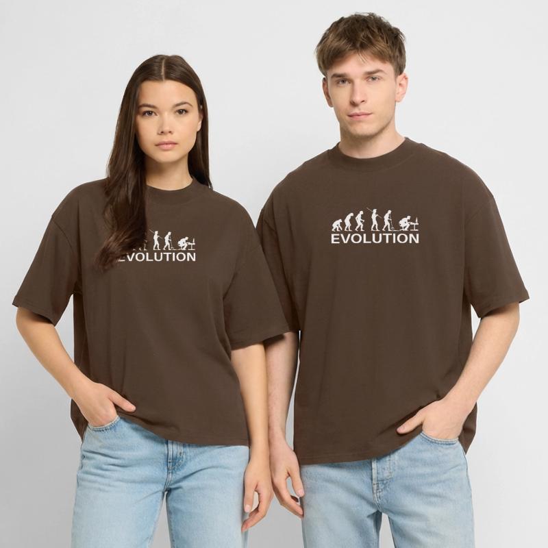 Programmierer Evolution Informatiker Entwickler Stanley/Stella Oversized Unisex Bio T-Shirt Blaster 2.0