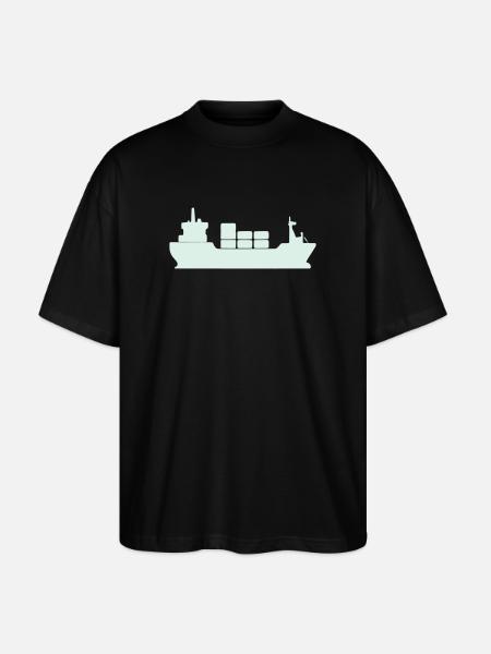Cargo à conteneurs Silhouette - T-shirt bio Blaster 2.0 coupe oversize Stanley/Stella Unisexe - noir