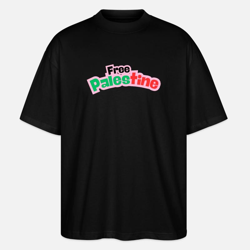 Palästina Design  - Stanley/Stella Oversized Unisex Bio T-Shirt Blaster 2.0 - Schwarz