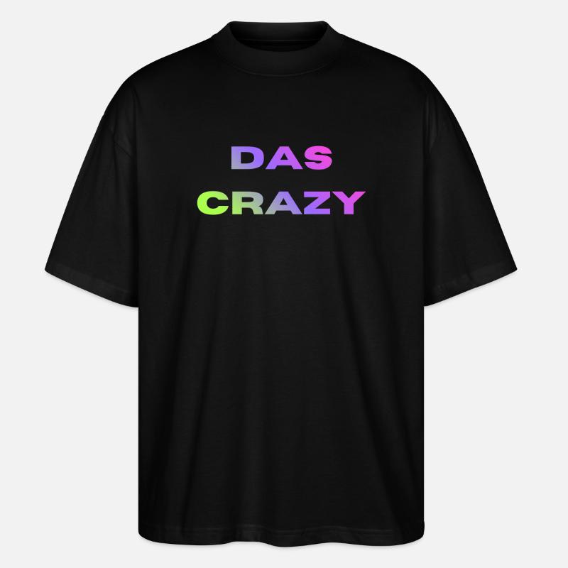 Das Crazy - Stanley/Stella Oversized Unisex Bio T-Shirt Blaster 2.0 - Schwarz
