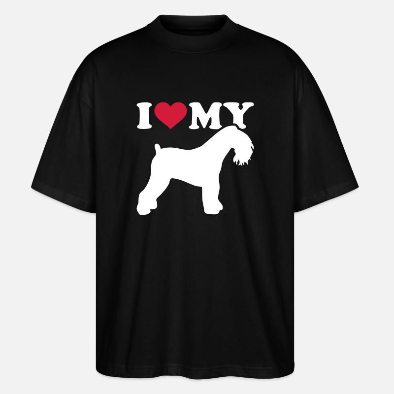Kerry Blue Terrier - T-shirt bio Blaster 2.0 coupe oversize Stanley/Stella Unisexe - noir