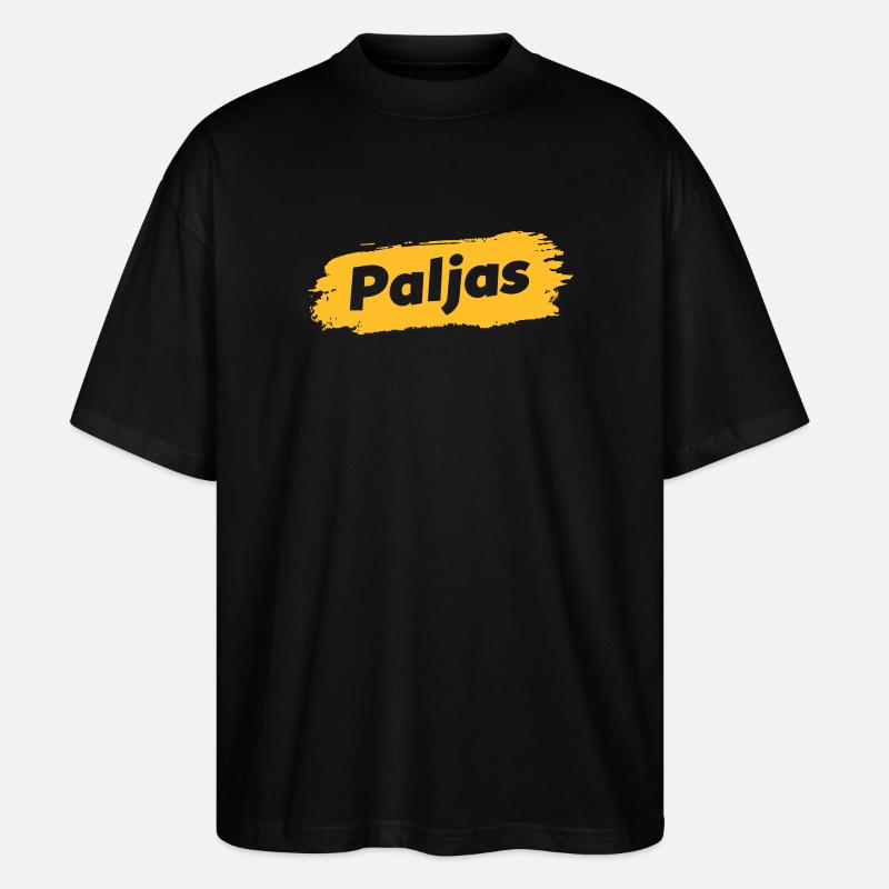 Paljas - Antwerpener Dialekt - Stanley/Stella Oversized Unisex Bio T-Shirt Blaster 2.0 - Schwarz