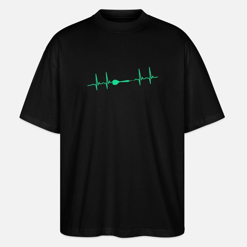 Dart Darter Darten - Stanley/Stella Oversized Unisex Bio T-Shirt Blaster 2.0 - Schwarz