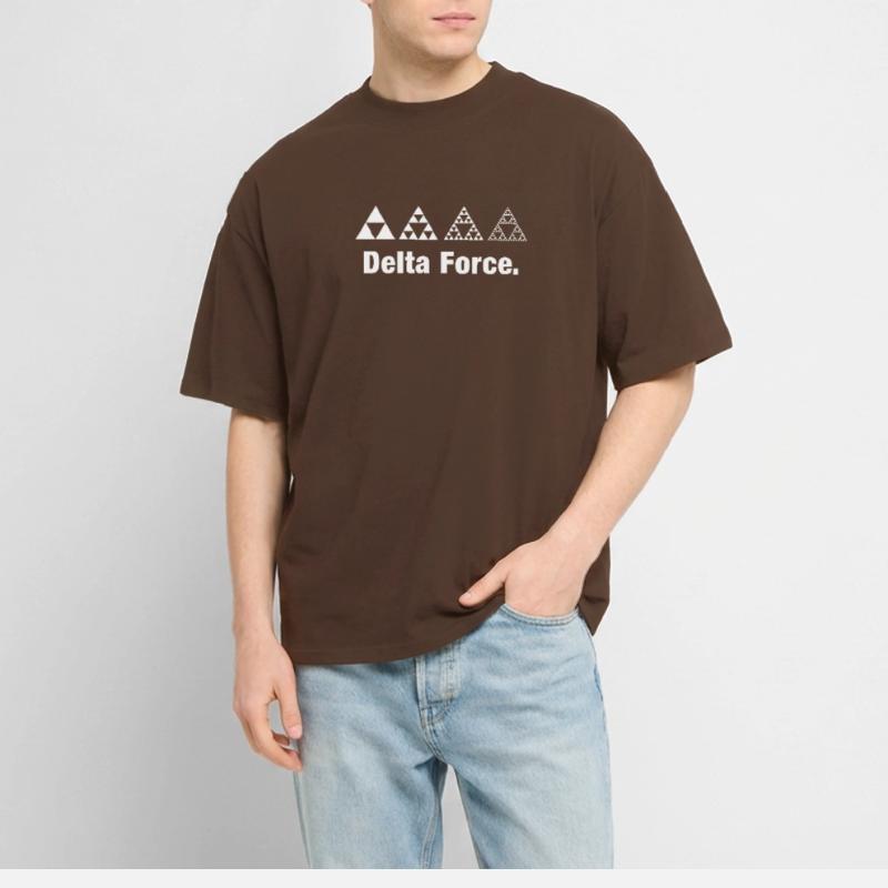 Fractal Triangle Force Geometry Recursion Stanley/Stella Oversized Unisex Organic T-shirt Blaster 2.0