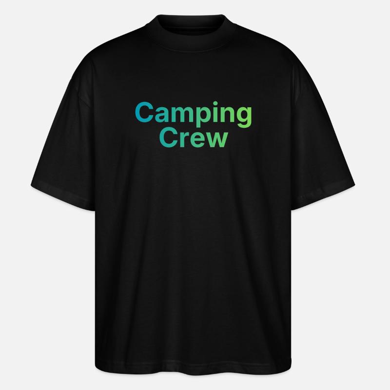 Camping Crew - Stanley/Stella Oversized Unisex Bio T-Shirt Blaster 2.0 - Schwarz