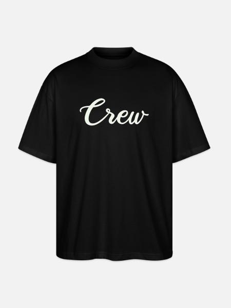Crew Schriftzug - Stanley/Stella Oversized Unisex Bio T-Shirt Blaster 2.0 - Schwarz