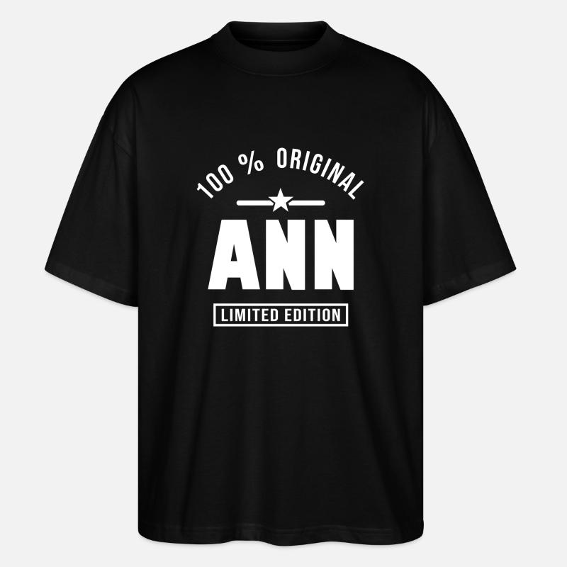 Ann ann - T-shirt bio Blaster 2.0 coupe oversize Stanley/Stella Unisexe - noir