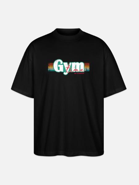 Gym Time – Inga ursäkter Fitness Design Fitnessstudio - Ekologisk Oversized T-shirt Unisex Stanley/Stella Blaster 2.0 - svart