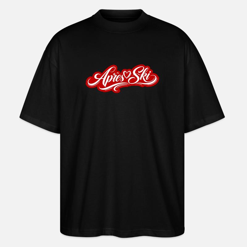 Apres Ski Liebe - Stanley/Stella Oversized Unisex Bio T-Shirt Blaster 2.0 - Schwarz