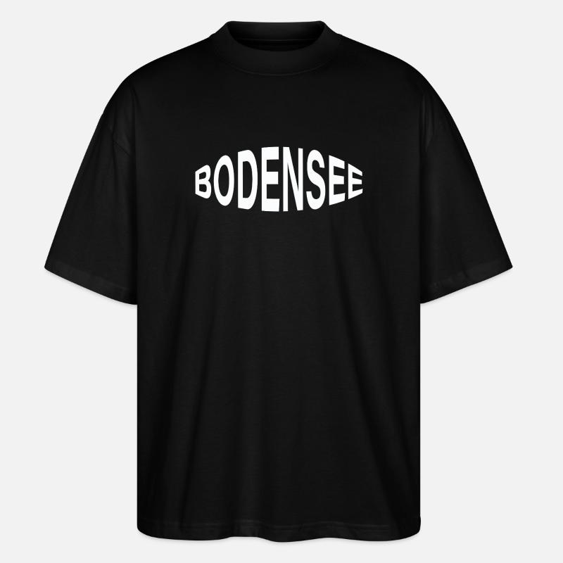 BODENSEE - Stanley/Stella Oversized Unisex Bio T-Shirt Blaster 2.0 - Schwarz