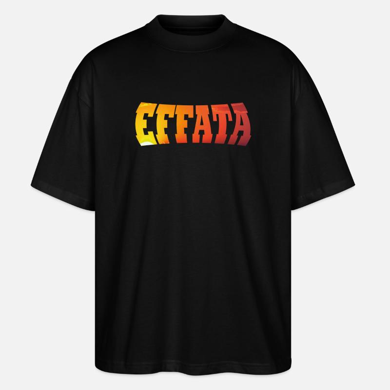 EFFATA - Stanley/Stella Oversized Unisex Organic T-shirt Blaster 2.0 - black