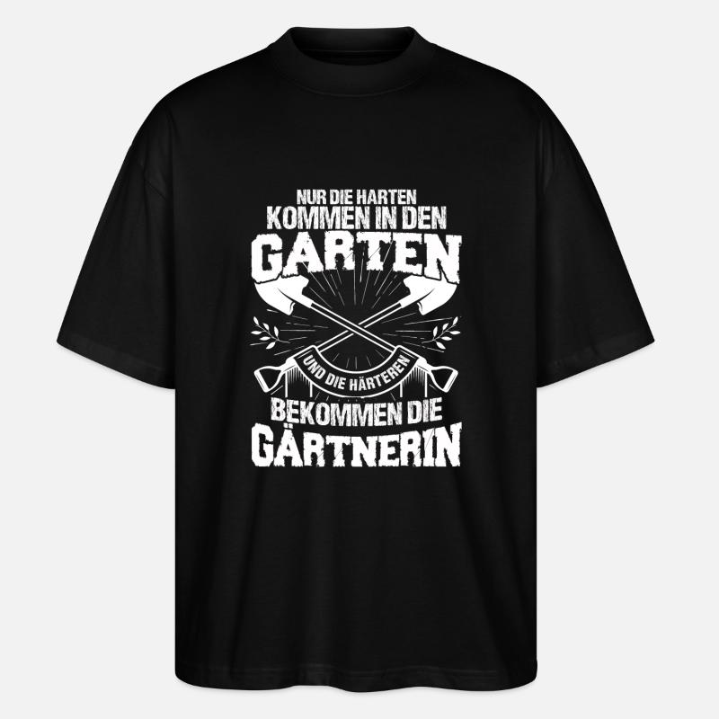 Gärtnerin - T Shirt Männer - Stanley/Stella Oversized Unisex Bio T-Shirt Blaster 2.0 - Schwarz