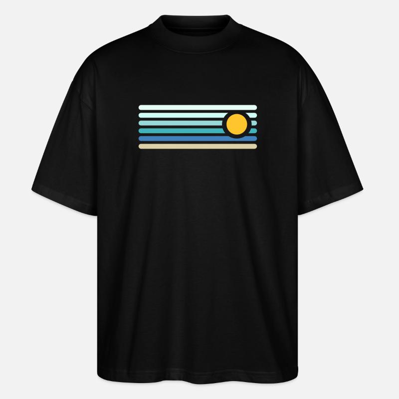 Plage - T-shirt bio Blaster 2.0 coupe oversize Stanley/Stella Unisexe - noir