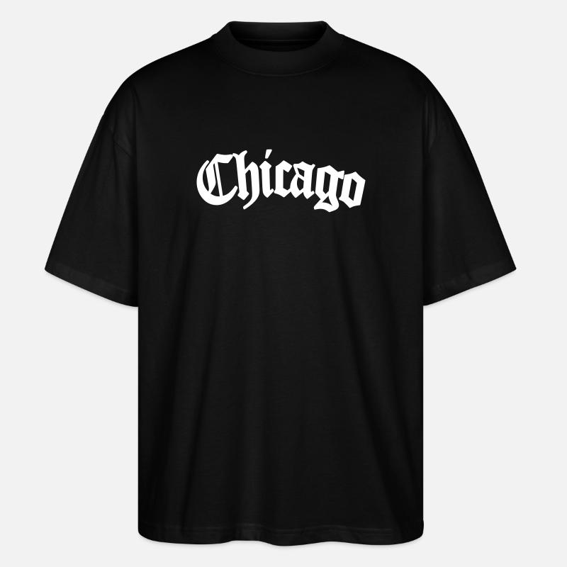 chicago - Stanley/Stella Oversized Unisex Bio T-Shirt Blaster 2.0 - Schwarz