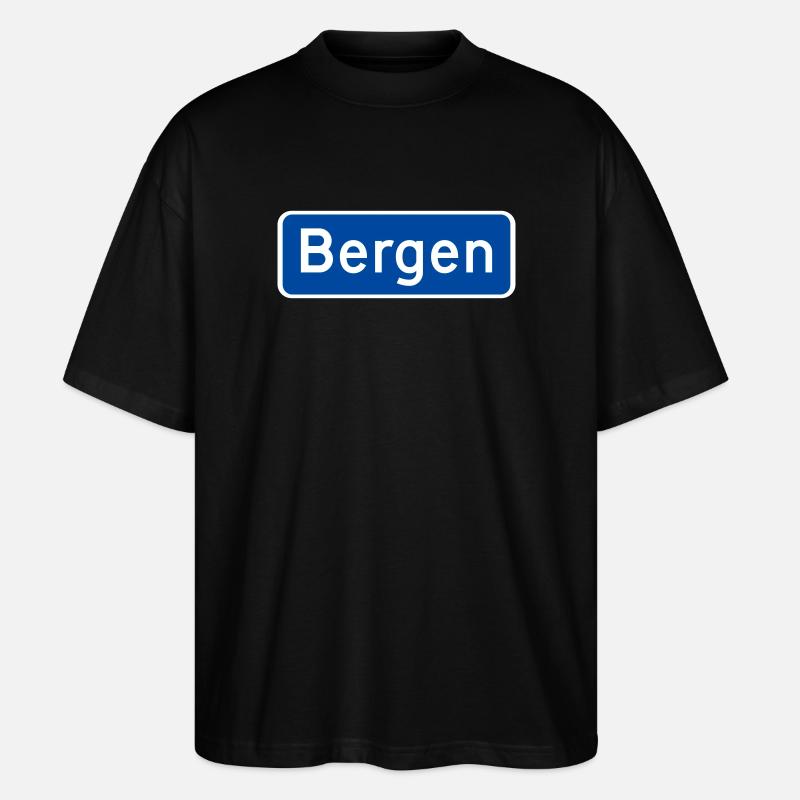 Bergen - Stanley/Stella Oversized Unisex Bio T-Shirt Blaster 2.0 - Schwarz