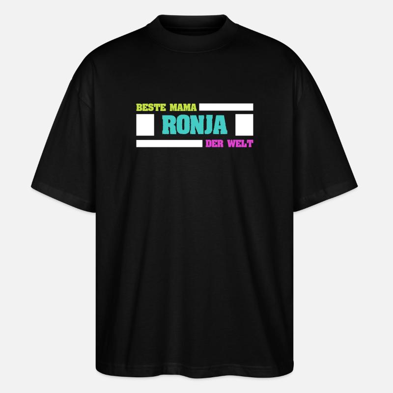 Mutter Ronja - Stanley/Stella Oversized Unisex Bio T-Shirt Blaster 2.0 - Schwarz