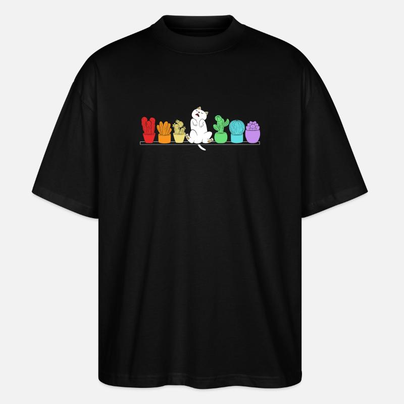 Plante Cactus Cactus - T-shirt bio Blaster 2.0 coupe oversize Stanley/Stella Unisexe - noir