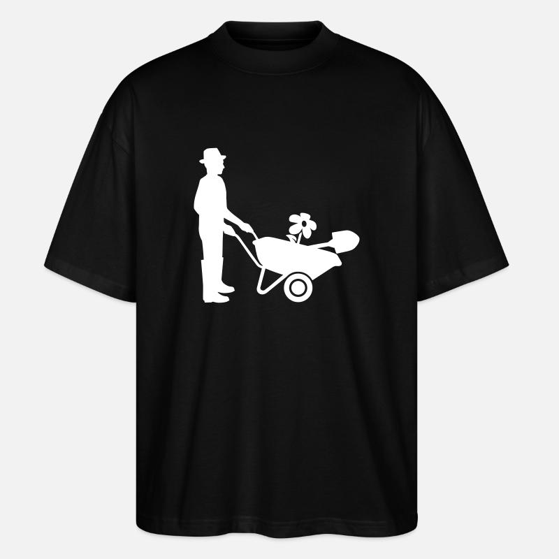 Gärtner - Stanley/Stella Oversized Unisex Bio T-Shirt Blaster 2.0 - Schwarz