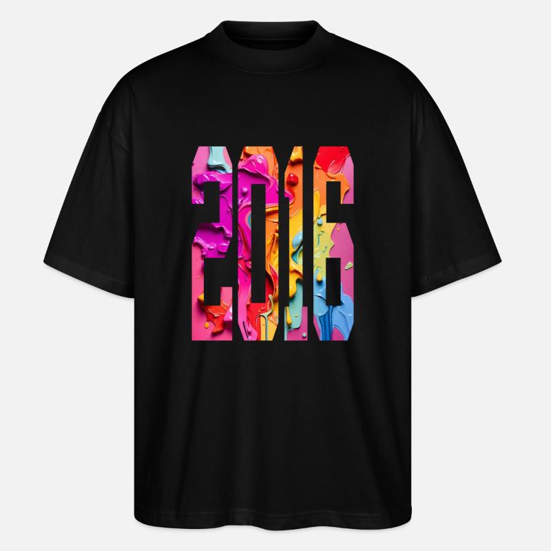 BUNT 10E ANNIVERSAIRE 2016 - T-shirt bio Blaster 2.0 coupe oversize Stanley/Stella Unisexe - noir