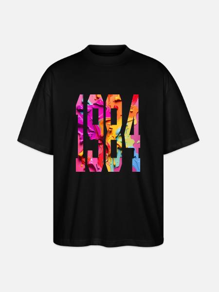 BUNT 42E ANNIVERSAIRE 1984 - T-shirt bio Blaster 2.0 coupe oversize Stanley/Stella Unisexe - noir