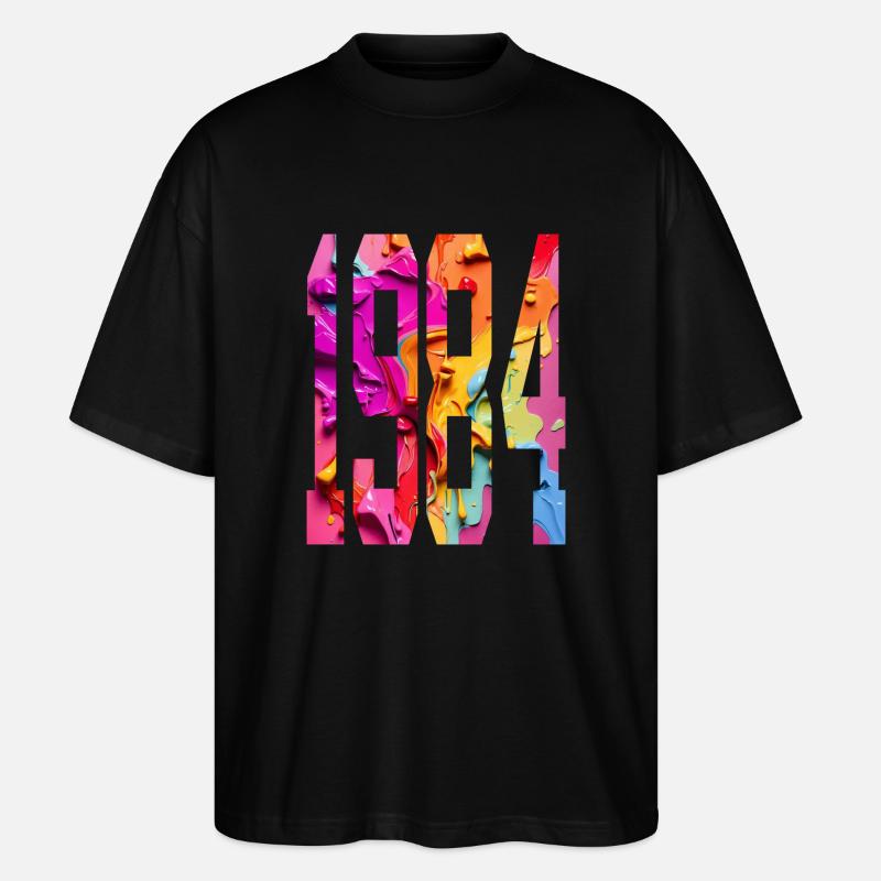 BUNT 42E ANNIVERSAIRE 1984 - T-shirt bio Blaster 2.0 coupe oversize Stanley/Stella Unisexe - noir