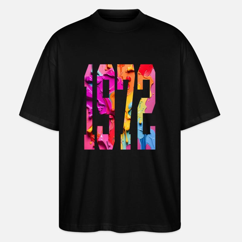 BUNT 54E ANNIVERSAIRE 1972 - T-shirt bio Blaster 2.0 coupe oversize Stanley/Stella Unisexe - noir