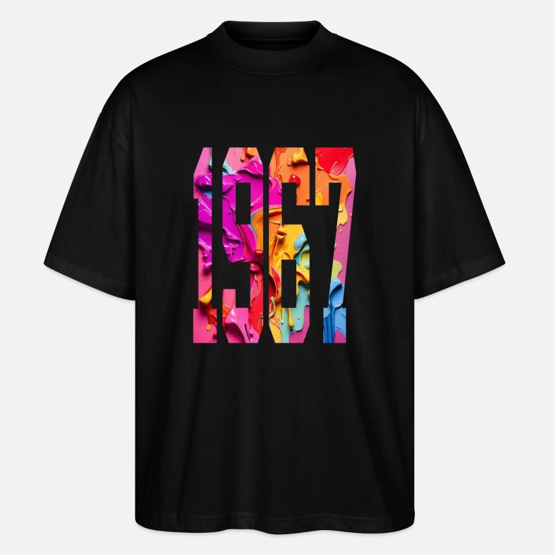 BUNT 59E ANNIVERSAIRE 1967 - T-shirt bio Blaster 2.0 coupe oversize Stanley/Stella Unisexe - noir