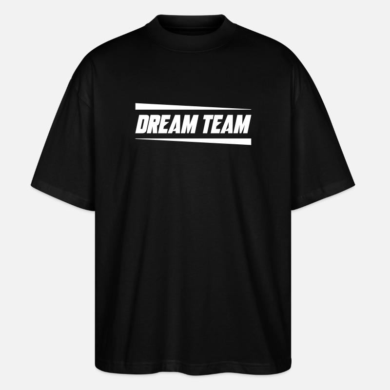 Équipe de rêve Mannschaft - T-shirt bio Blaster 2.0 coupe oversize Stanley/Stella Unisexe - noir