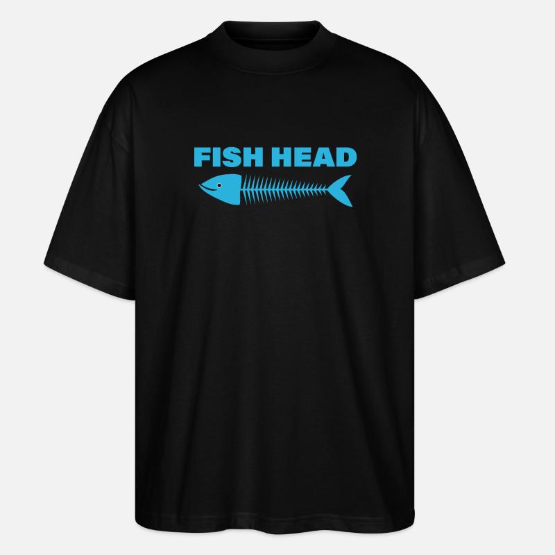 FISH HEAD - Stanley/Stella Oversized Unisex Bio T-Shirt Blaster 2.0 - Schwarz