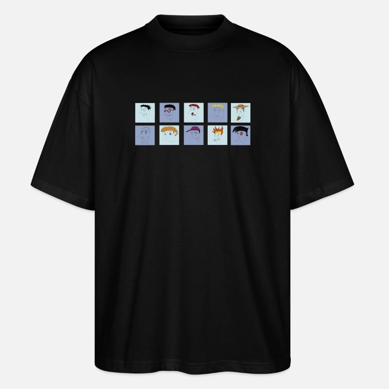 Sammlung gestresster Männer - Stanley/Stella Oversized Unisex Bio T-Shirt Blaster 2.0 - Schwarz
