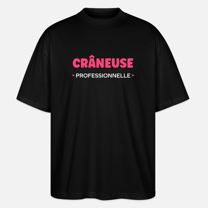 Crane - Stanley/Stella Oversized Unisex Bio T-Shirt Blaster 2.0 - Schwarz
