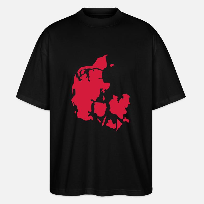 Dänemark - Stanley/Stella Oversized Unisex Bio T-Shirt Blaster 2.0 - Schwarz