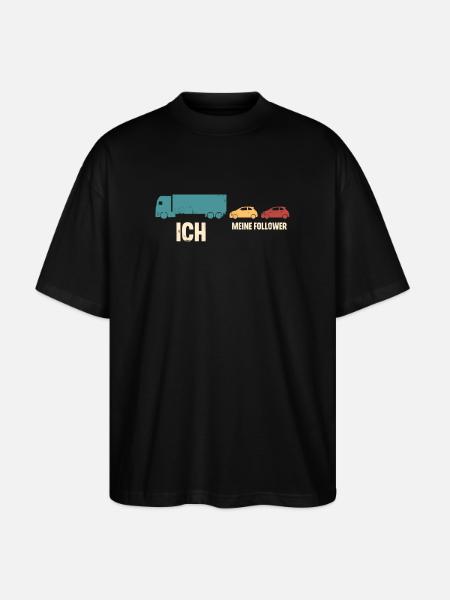 Lkw Fahrer - Stanley/Stella Oversized Unisex Bio T-Shirt Blaster 2.0 - Schwarz