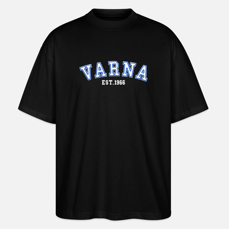 Varna Est. 1966 - Stanley/Stella Oversized Unisex Organic T-shirt Blaster 2.0 - black
