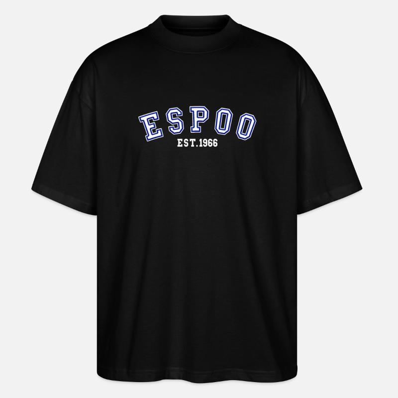 Fondé à Espoo en 1966 - T-shirt bio Blaster 2.0 coupe oversize Stanley/Stella Unisexe - noir