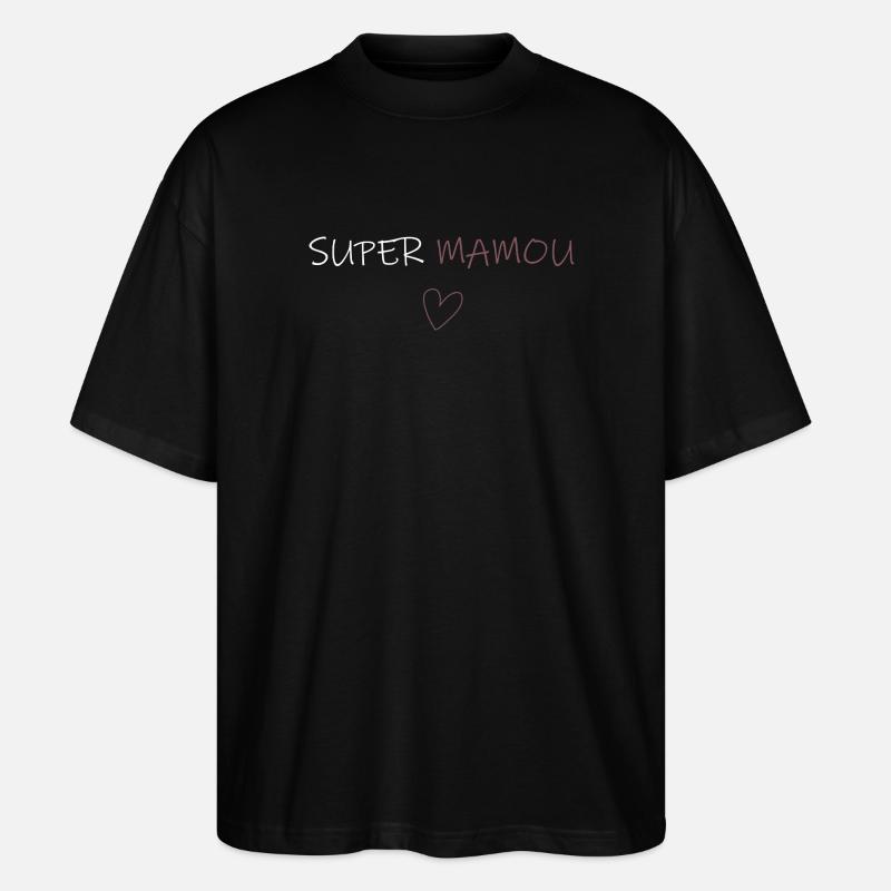 super mamou - T-shirt bio Blaster 2.0 coupe oversize Stanley/Stella Unisexe - noir