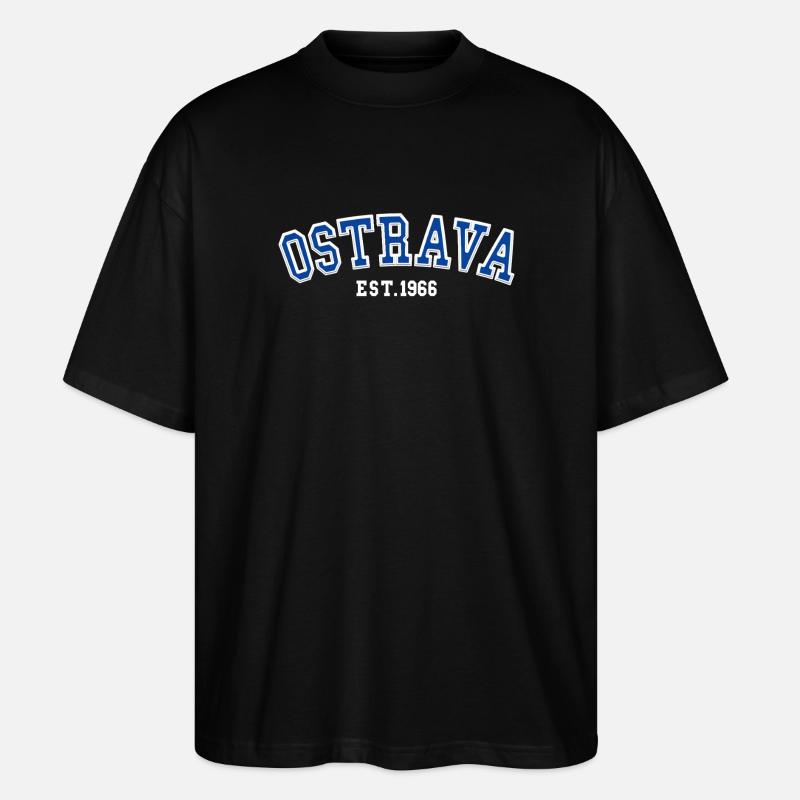 Ostrava Est. 1966 - Stanley/Stella Oversized Unisex Organic T-shirt Blaster 2.0 - black