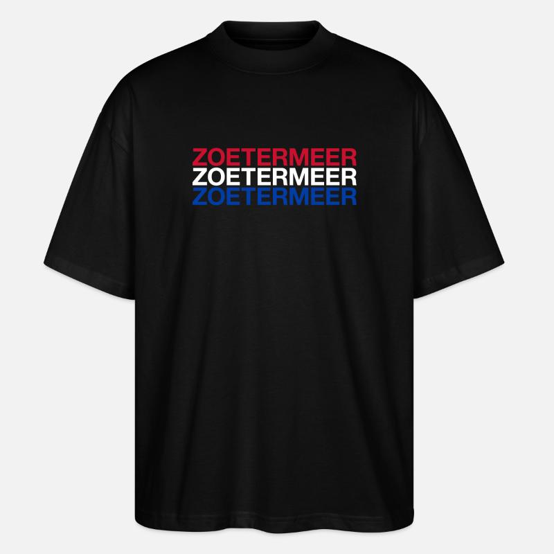 ZOETERMEER Pays-Bas Drapeau des Pays-Bas - T-shirt bio Blaster 2.0 coupe oversize Stanley/Stella Unisexe - noir