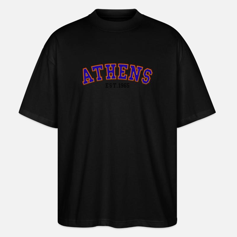 Athen Est.1965 - Stanley/Stella Oversized Unisex Bio T-Shirt Blaster 2.0 - Schwarz