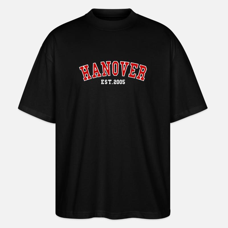 Hannover Est. 2005 - Stanley/Stella Oversized Unisex Bio T-Shirt Blaster 2.0 - Schwarz