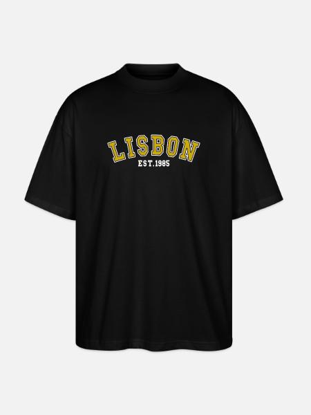 Lisbon Est. 1985 - Stanley/Stella Oversized Unisex Organic T-shirt Blaster 2.0 - black