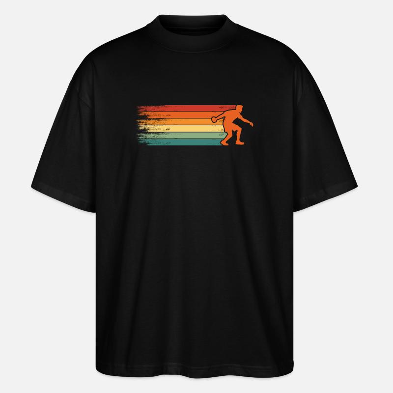 Boule retro Petanque Boule Boule player - Stanley/Stella Oversized Unisex Organic T-shirt Blaster 2.0 - black