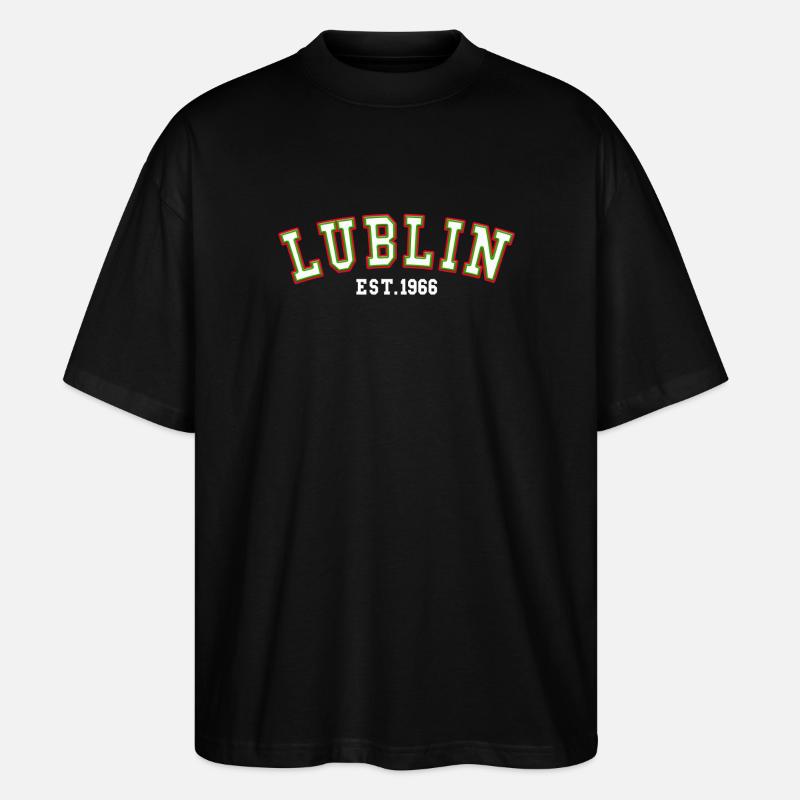Lublin gegründet 1966 - Stanley/Stella Oversized Unisex Bio T-Shirt Blaster 2.0 - Schwarz