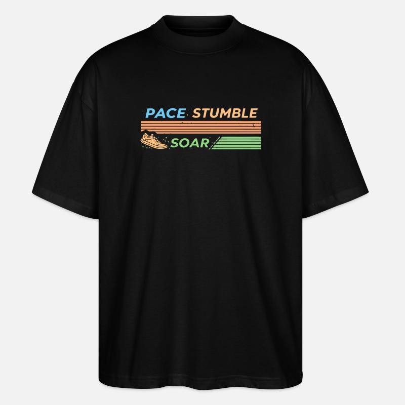 PACE STUMBLE SOAR - T-shirt bio Blaster 2.0 coupe oversize Stanley/Stella Unisexe - noir