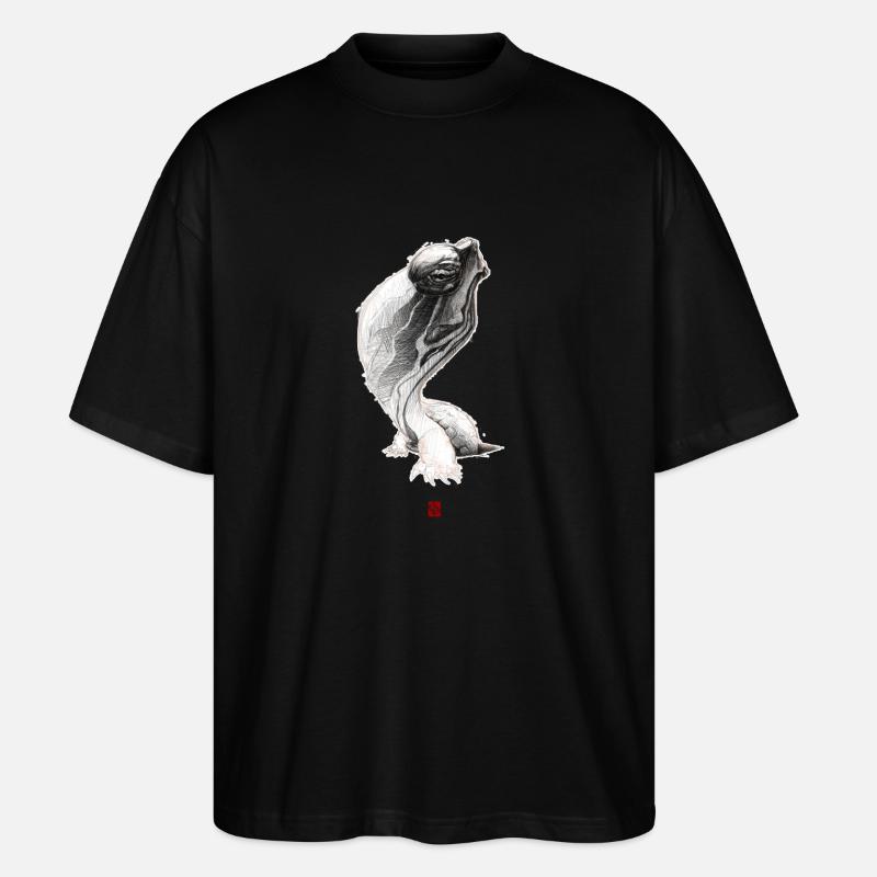 Flüchtige Schildkröte - Stanley/Stella Oversized Unisex Bio T-Shirt Blaster 2.0 - Schwarz
