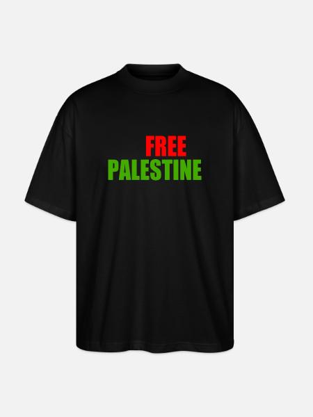 Free palestine - Stanley/Stella Oversized Unisex Organic T-shirt Blaster 2.0 - black